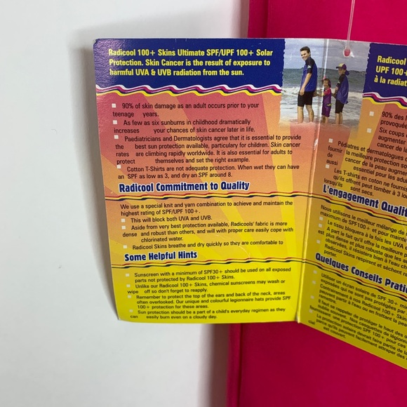 NEW • Kids • SKINS Rash Guard SPF 100 • Size 4 - Picture 5 of 6